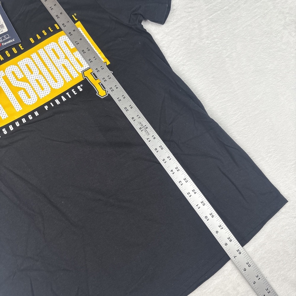 Fanatics Pittsburgh Pirates Men's Black Tee Shirt Short Sleeve NWT Size Medium - Picture 5 of 6